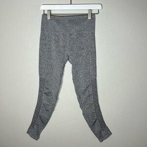 Fabletics gray seamless high waisted mesh cutout compression leggings size small